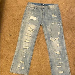 Super distress jeans